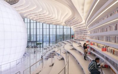 China inaugura a biblioteca mais espetacular do mundo com 1,2 milhões de livros e o interior é de cortar a respiração