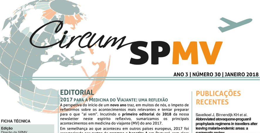 Newsletter da Sociedade Portuguesa de Medicina do Viajante – janeiro 2018