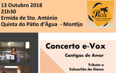 Convite para concerto e-Vox – Ermida Sto. António – Montijo – 13 Outubro – 21h30