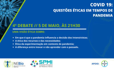 4º Debate Covid-19: Questões Éticas em tempos de Pandemia – Dia 5 de Maio