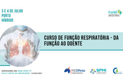 Curso de Função Respiratória – da função ao doente – Inscrições Abertas