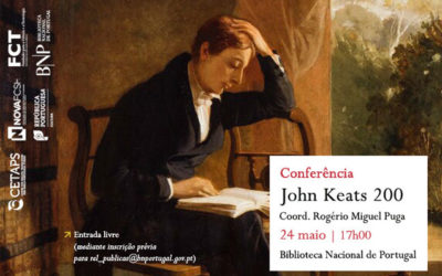 Conferência | John Keats 200 | 24 maio | 17h00 | BNP