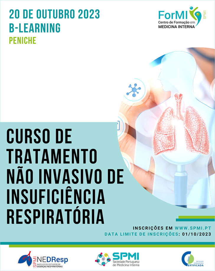 Curso de Tratamento não invasivo da Insuficiência Respiratória – Inaloterapia; ONAF; CPAP; VNI - Inscrições Abertas