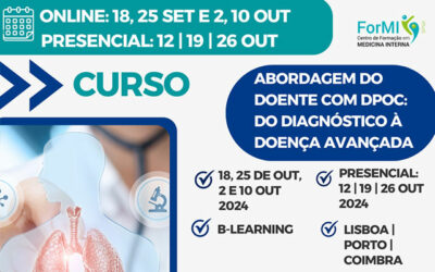 Curso Abordagem do Doente com DPOC – Membros do NEDResp com valor reduzido de inscrição