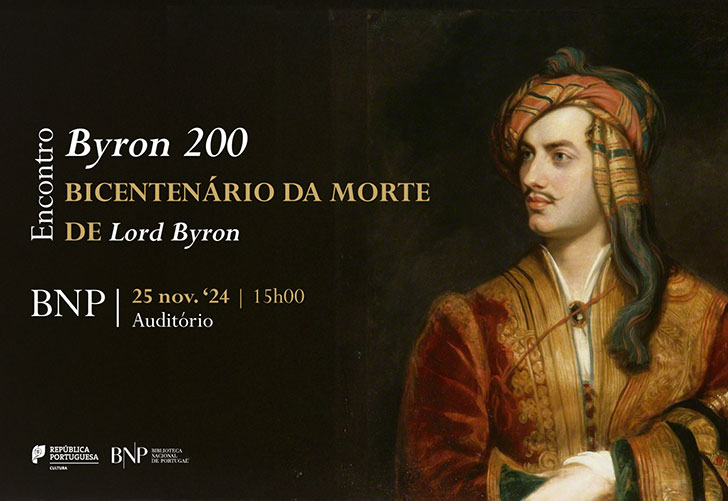 ENCONTRO | Byron 200 - Bicentenário da morte de Lorde Byron | 25 nov. '24 | 15h00 | Auditório