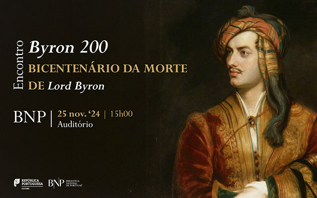 ENCONTRO | Byron 200 – Bicentenário da morte de Lorde Byron | 25 nov. ’24 | 15h00 | Auditório